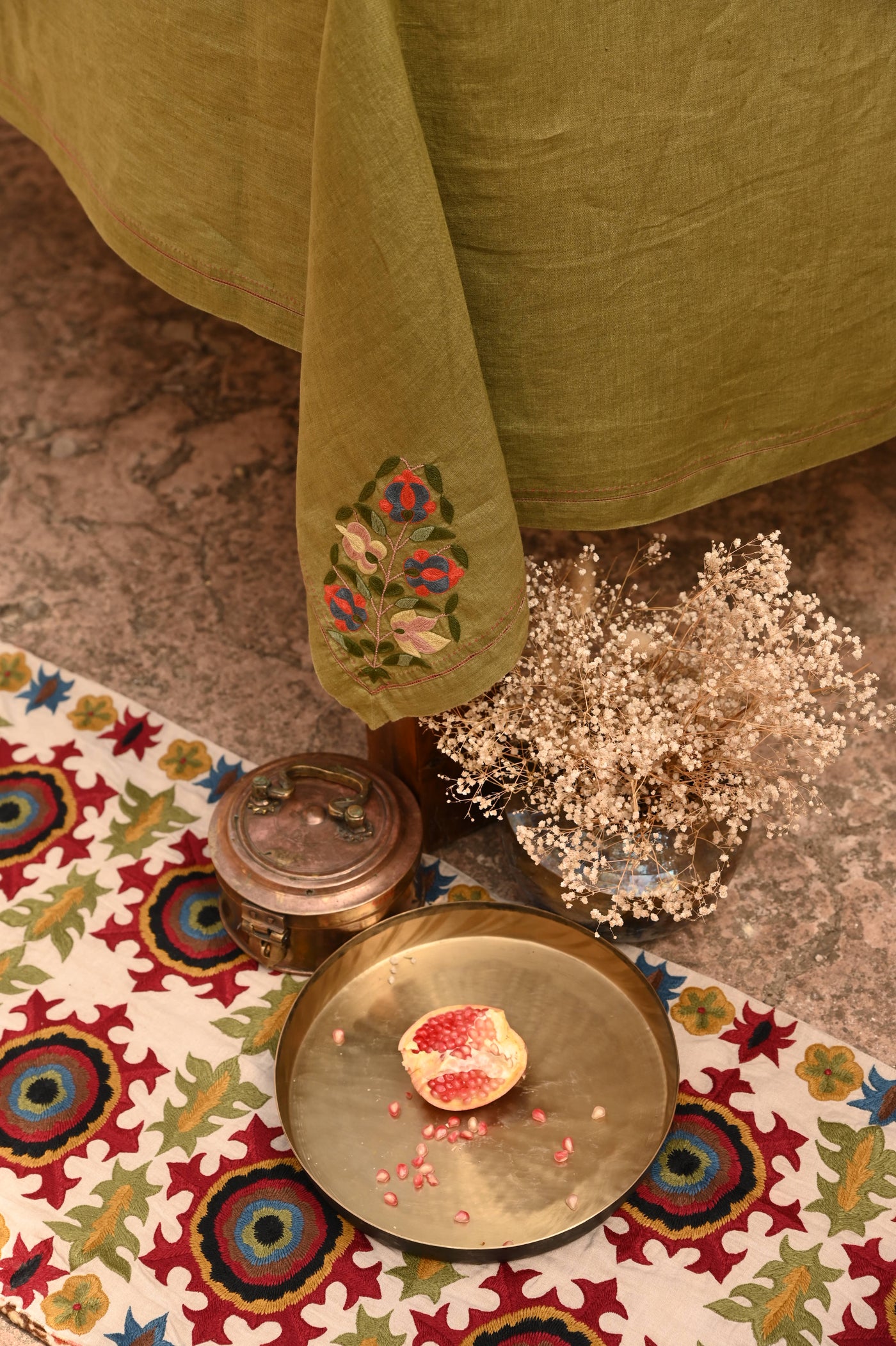 Hand Embroidered Table Runners