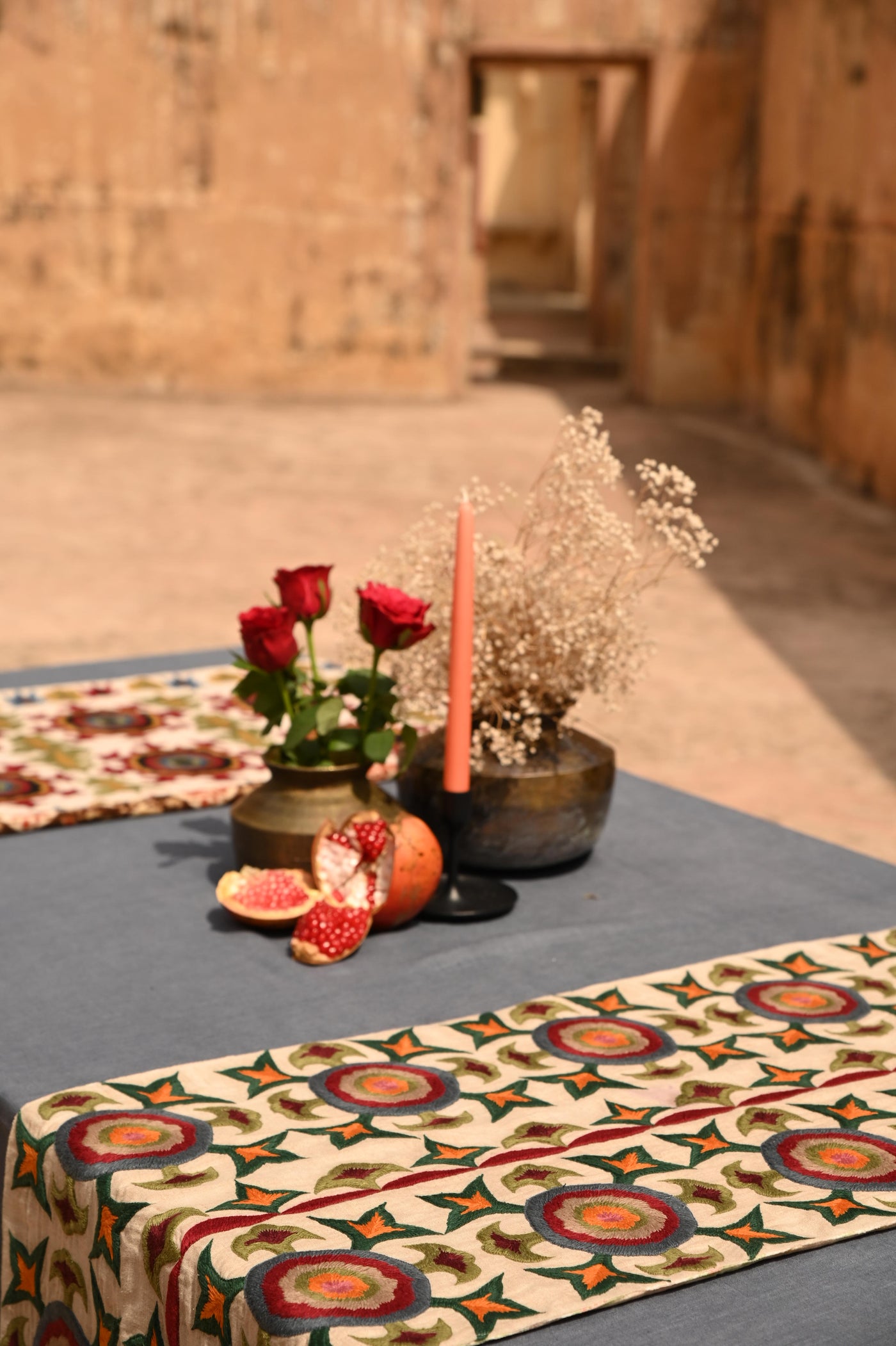 Hand Embroidered Table Runners