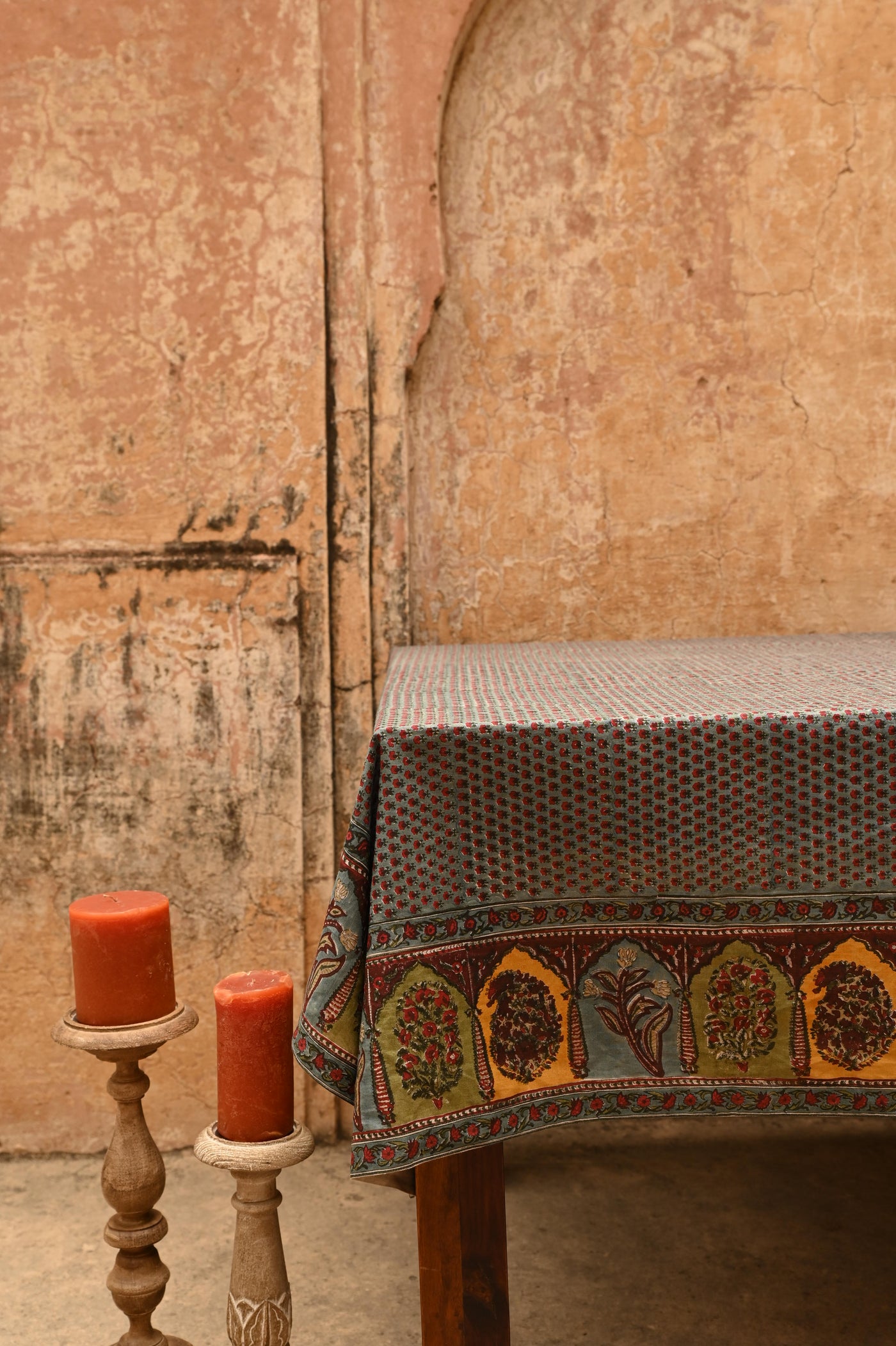 BLOCK PRINTED TABLE COVER