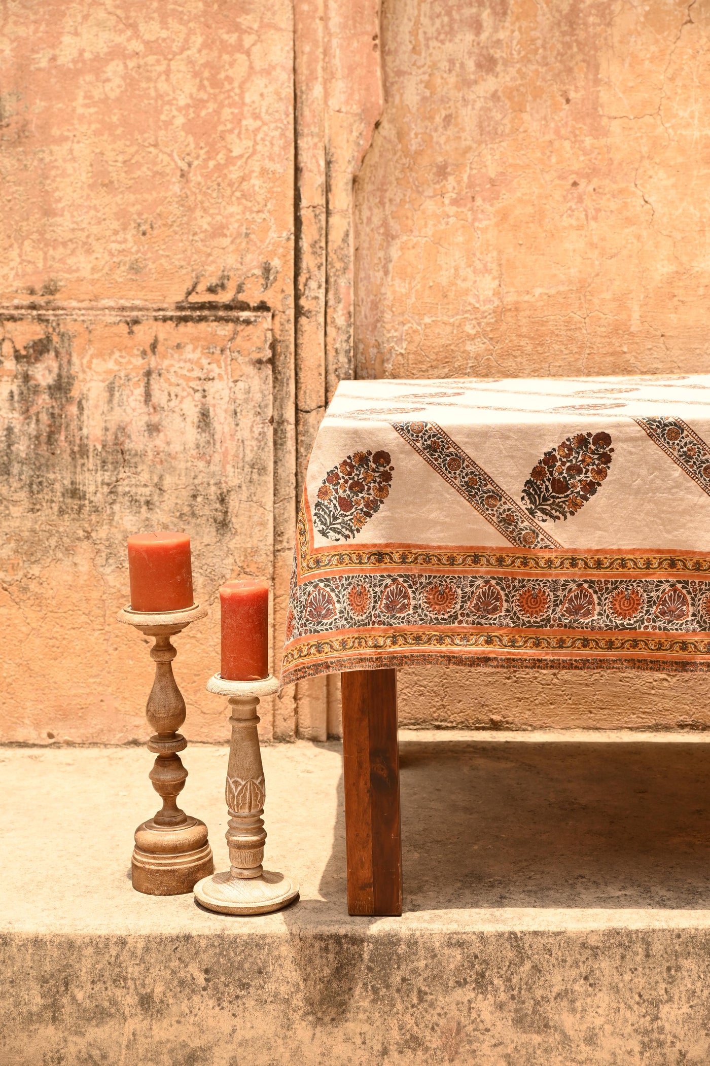 BLOCK PRINTED TABLE COVER