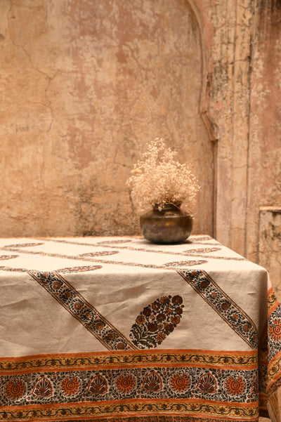 BLOCK PRINTED TABLE COVER