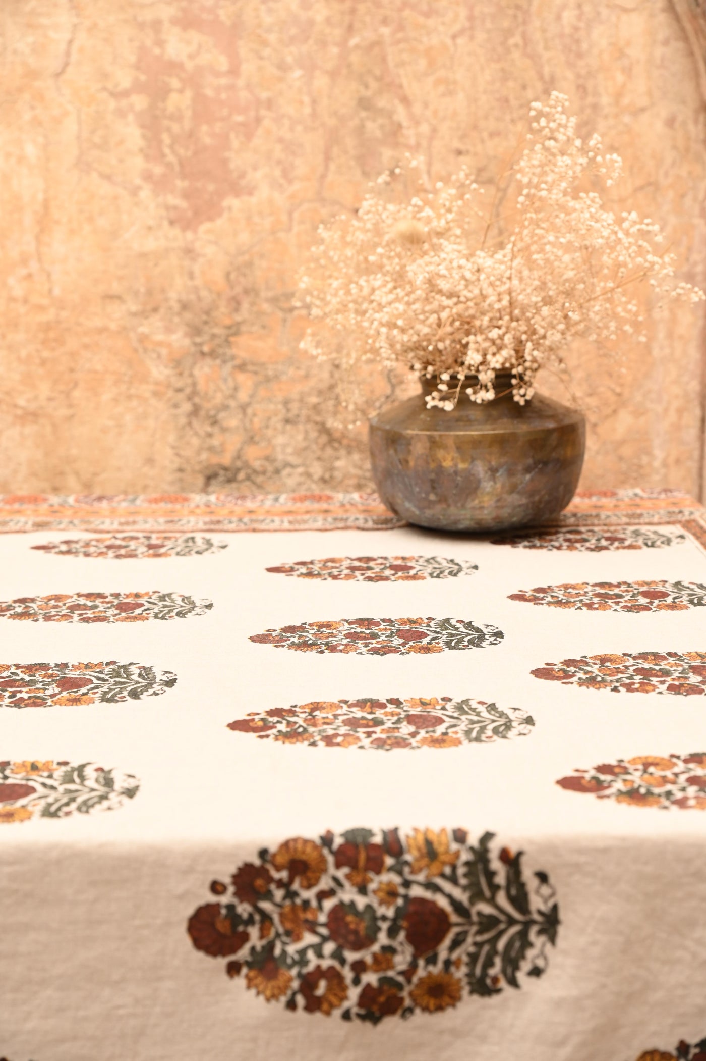 BLOCK PRINTED TABLE COVER