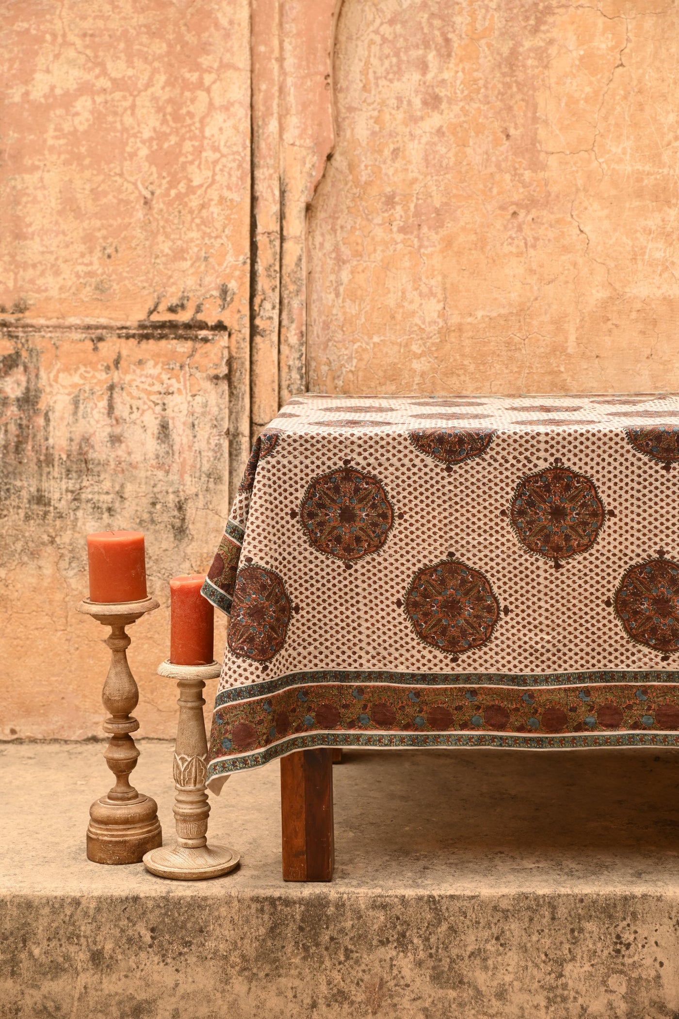 BLOCK PRINTED TABLE COVER