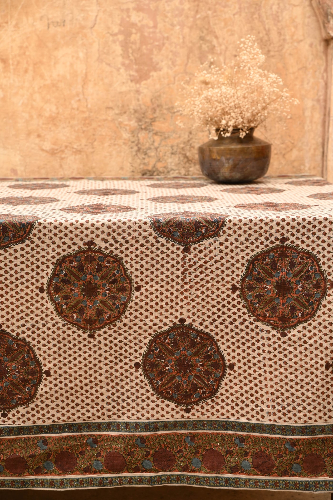 BLOCK PRINTED TABLE COVER