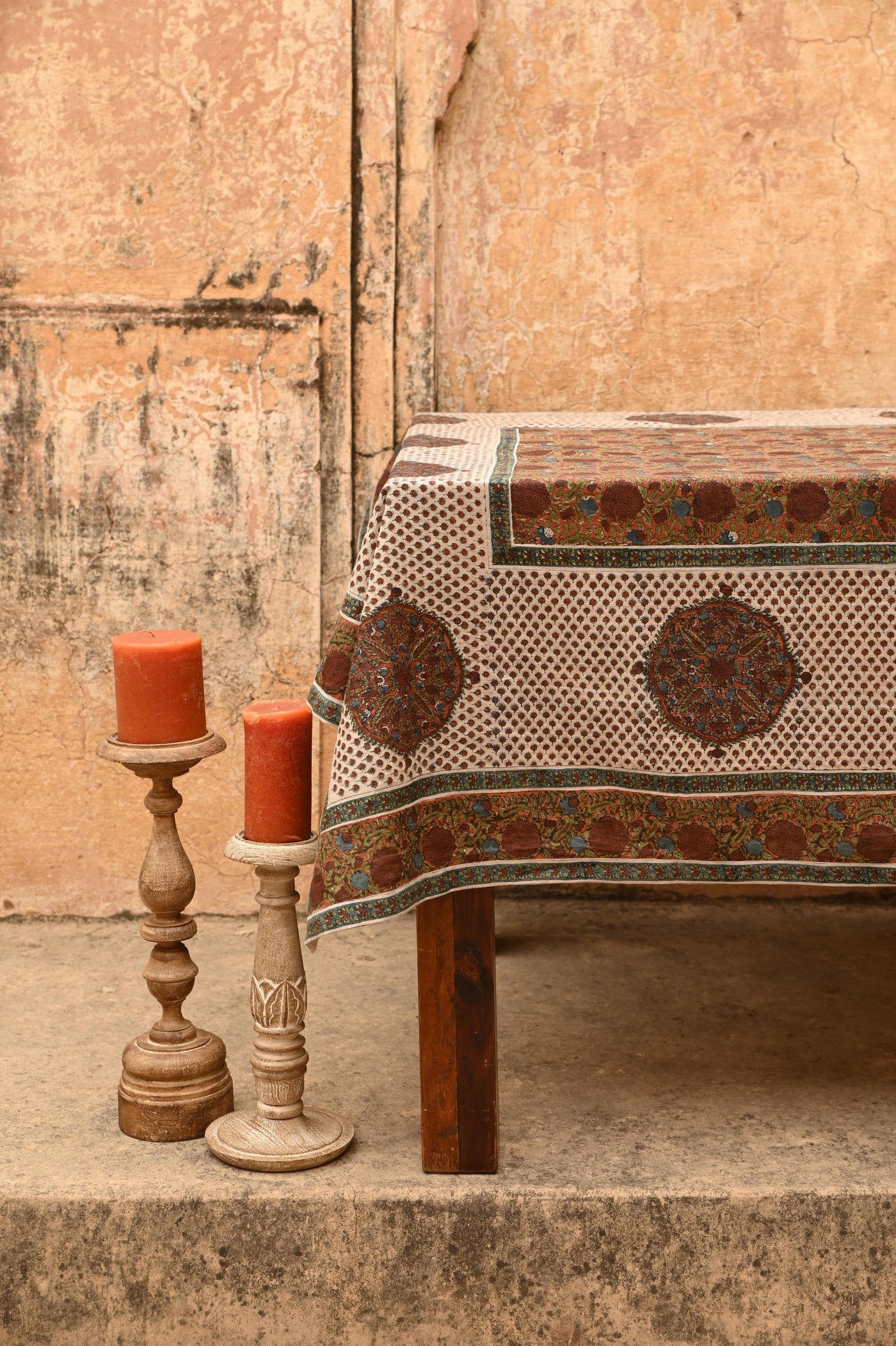 BLOCK PRINTED TABLE COVER