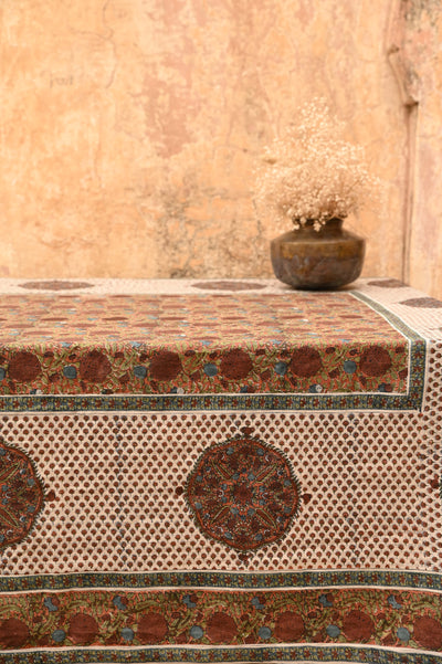 BLOCK PRINTED TABLE COVER