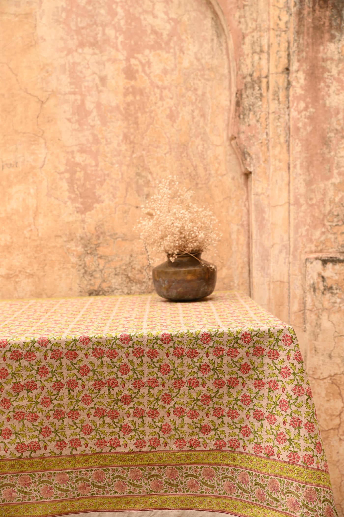 BLOCK PRINTED TABLE COVER