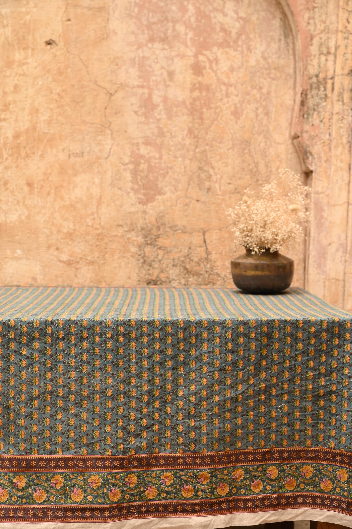 BLOCK PRINTED TABLE COVER