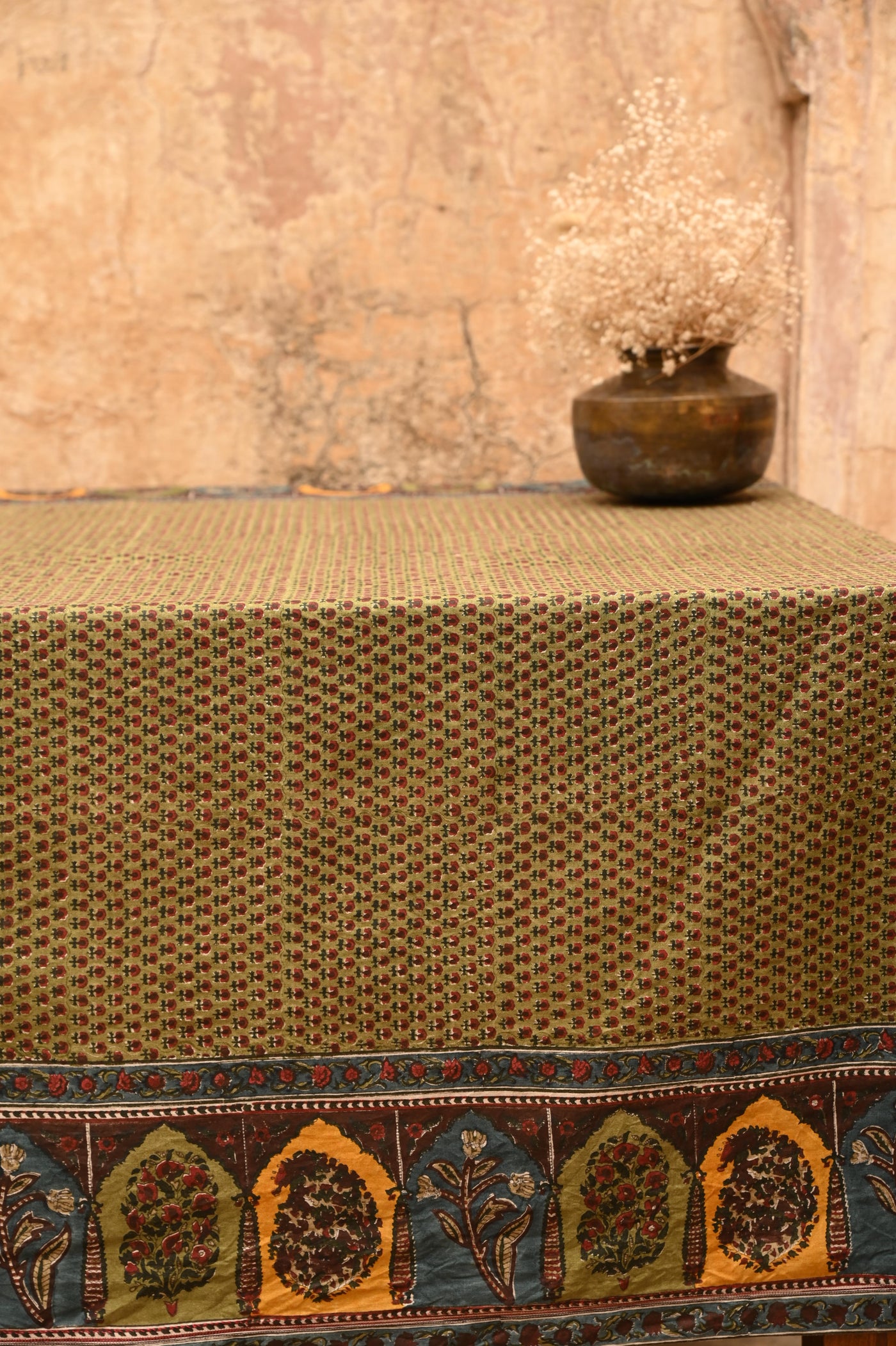 BLOCK PRINTED TABLE COVER