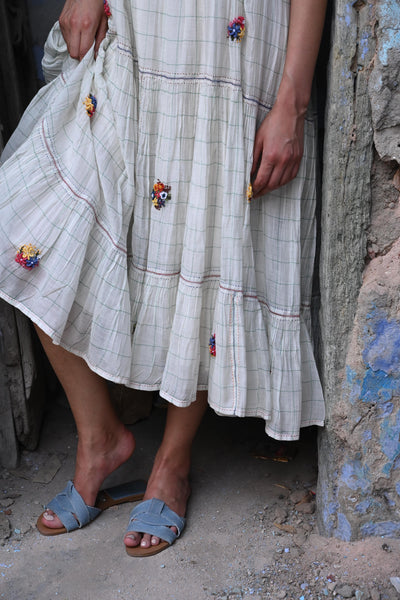 White Embroidered Dress