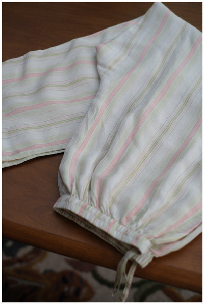 Striped Silk Pants