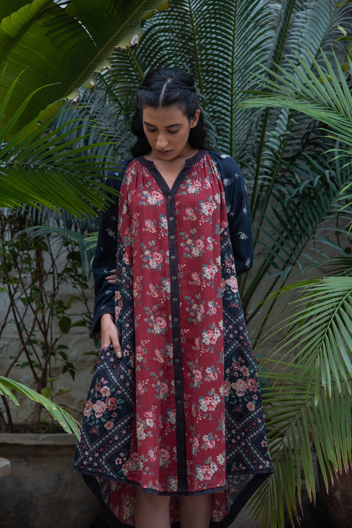 Embroidered Cotton Linen Tunic
